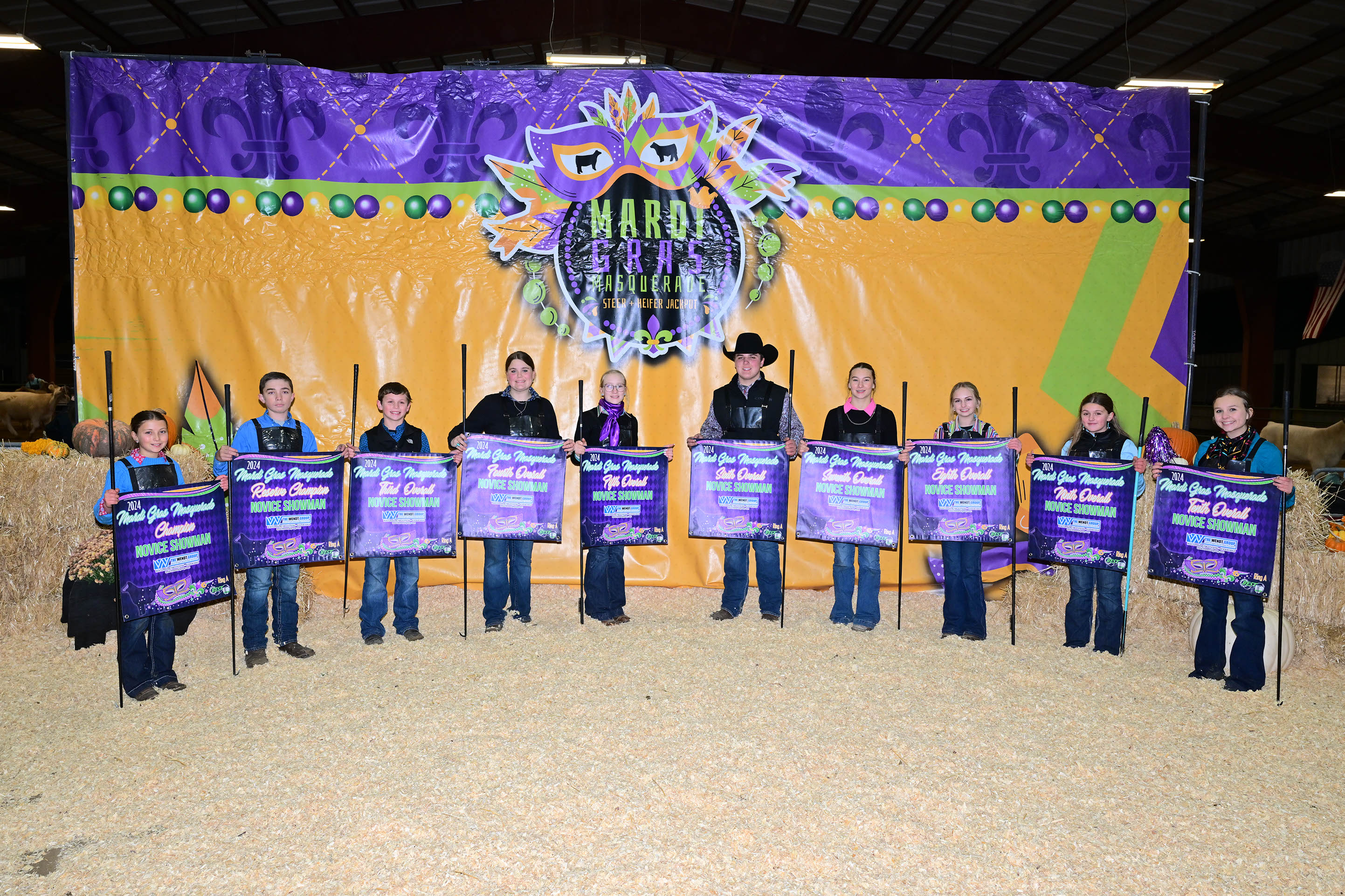 mardi gras masquerade cattle show